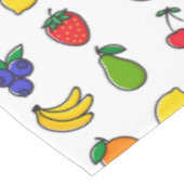 Kleurrijk gemengd fruitpatroon tafelkleed (Gekanteld)
