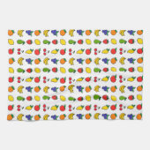 Kleurrijk gemengd fruitpatroon theedoek (Horizontaal)