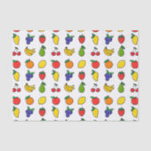 Kleurrijk gemengd fruitpatroon tissuepapier (Voorkant)