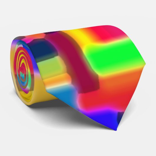 Kleurrijk gemengd Stropdas (Opgerold)