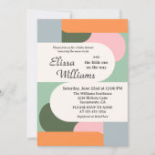 Kleurrijk Genderneutraal Abstract Baby shower Kaart (Voorkant)