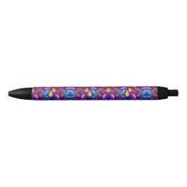 Kleurrijk genetisch patroon zwarte inkt pen