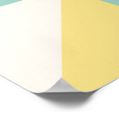 Kleurrijk Geometrisch Abstract Driehoekpatroon Poster (Hoek)