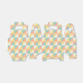 Kleurrijk geometrisch Abstract driehoekspatroon Bedankdoosjes (Uitgevouwen)