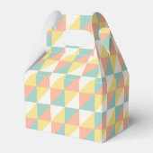 Kleurrijk geometrisch Abstract driehoekspatroon Bedankdoosjes (Voorkant Zijde)