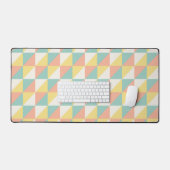 Kleurrijk geometrisch Abstract driehoekspatroon Bureaumat (Keyboard & Muis)