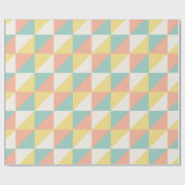 Kleurrijk geometrisch Abstract driehoekspatroon Cadeaupapier (Vlak)