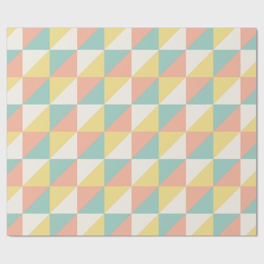 Kleurrijk geometrisch Abstract driehoekspatroon Cadeaupapier (Vlak)