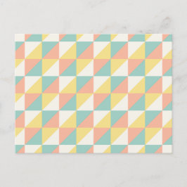 Kleurrijk geometrisch Abstract driehoekspatroon Feestdagenkaart