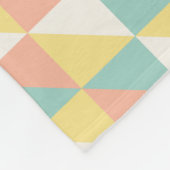 Kleurrijk geometrisch Abstract driehoekspatroon Fleece Deken (Hoek)