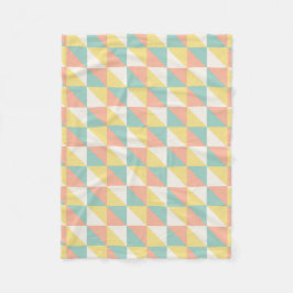 Kleurrijk geometrisch Abstract driehoekspatroon Fleece Deken