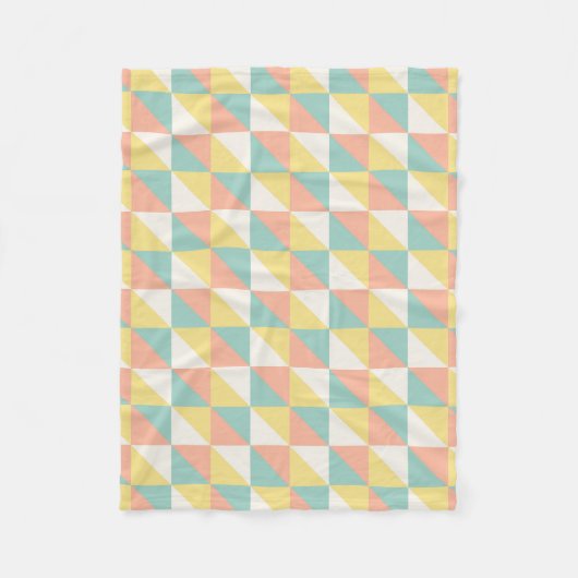 Kleurrijk geometrisch Abstract driehoekspatroon Fleece Deken (Voorkant)