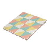 Kleurrijk geometrisch Abstract driehoekspatroon Tegeltje (Zijkant)