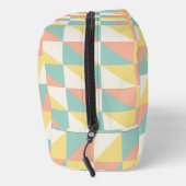 Kleurrijk geometrisch Abstract driehoekspatroon Toilettasje (Rechts)