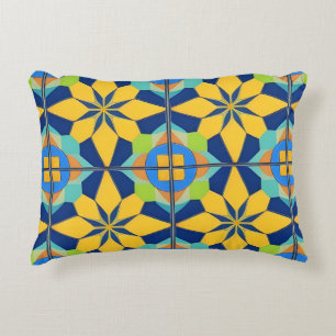 Kleurrijk Geometrisch Abstract Ontwerp Accent Kussen