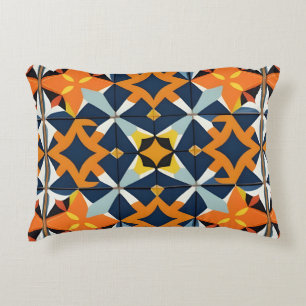 Kleurrijk Geometrisch Abstract Ontwerp Accent Kussen