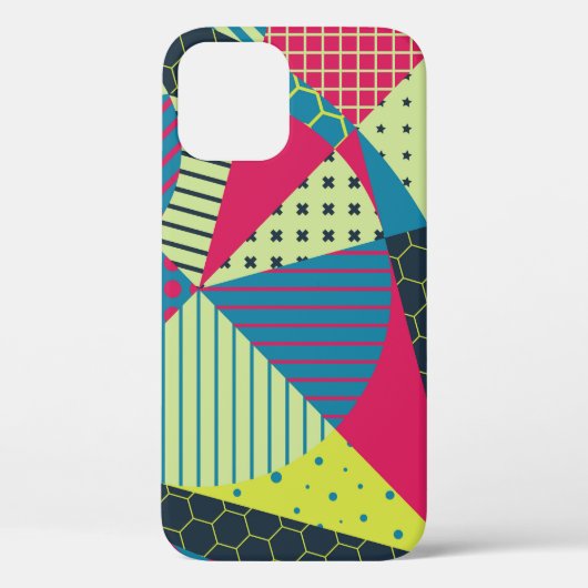 Kleurrijk Geometrisch Abstract  Ontwerp Case-Mate iPhone Case (Achterkant)