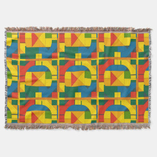 Kleurrijk Geometrisch Abstract Ontwerp Deken