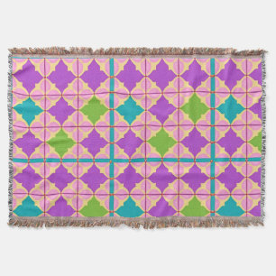 Kleurrijk Geometrisch Abstract Ontwerp Deken