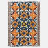 Kleurrijk Geometrisch Abstract Ontwerp Deken (Voorkant Verticaal)