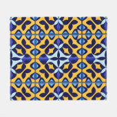 Kleurrijk Geometrisch Abstract Ontwerp Fleece Deken (Voorkant (Horizontaal))
