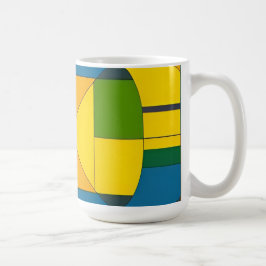 Kleurrijk Geometrisch Abstract Ontwerp Koffiemok