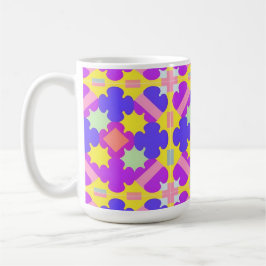 Kleurrijk Geometrisch Abstract Ontwerp Koffiemok