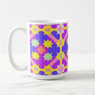 Kleurrijk Geometrisch Abstract Ontwerp Koffiemok