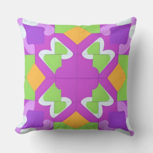 Kleurrijk Geometrisch Abstract Ontwerp Kussen