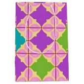 Kleurrijk Geometrisch Abstract Ontwerp Medium Cadeauzakje (Voorkant)
