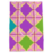 Kleurrijk Geometrisch Abstract Ontwerp Medium Cadeauzakje (Achterkant)