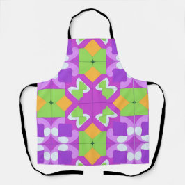 Kleurrijk Geometrisch Abstract Ontwerp Schort
