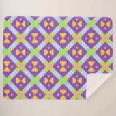 Kleurrijk geometrisch abstract ontwerp sherpa deken (Voorkant (horizontaal))