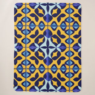 Kleurrijk Geometrisch Abstract Ontwerp Sherpa Deken
