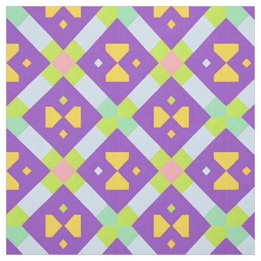 Kleurrijk geometrisch abstract ontwerp stof (Swatch)