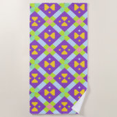 Kleurrijk geometrisch abstract ontwerp strandlaken (Voorkant)