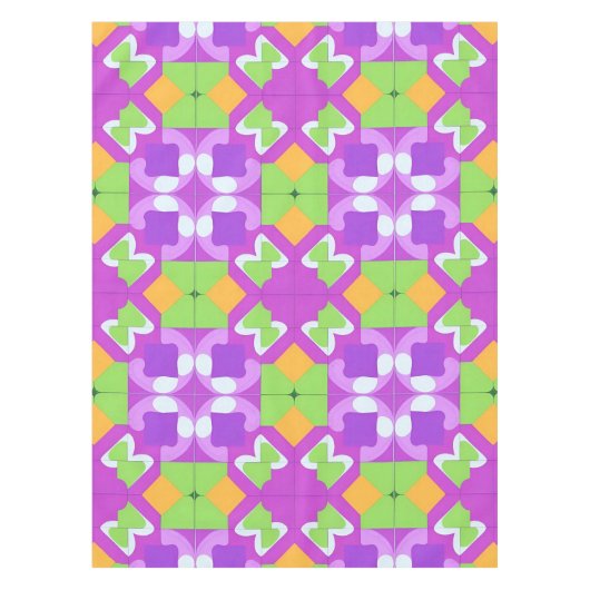 Kleurrijk Geometrisch Abstract Ontwerp Tafelkleed (Voorkant)