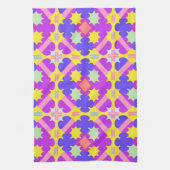 Kleurrijk Geometrisch Abstract Ontwerp Theedoek (Verticaal)