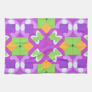 Kleurrijk Geometrisch Abstract Ontwerp Theedoek