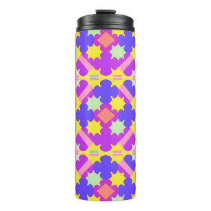 Kleurrijk Geometrisch Abstract Ontwerp Thermosbeker