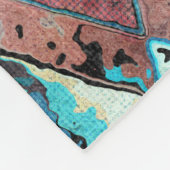 Kleurrijk Geometrisch Abstract Patroon Fleece Deken (Hoek)