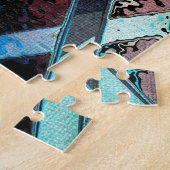 Kleurrijk Geometrisch Abstract Patroon Legpuzzel (Zijkant)
