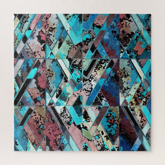 Kleurrijk Geometrisch Abstract Patroon Legpuzzel (Verticaal)