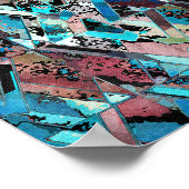 Kleurrijk Geometrisch Abstract Patroon Poster (Hoek)
