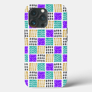Kleurrijk geometrisch Abstract vierkantenpatroon Case-Mate iPhone Case