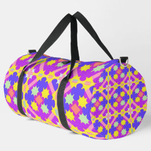 🎨 Kleurrijk Geometrisch Abstract Voor Reisstijl Plunjezak