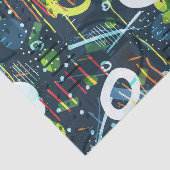 Kleurrijk geometrisch abstract vormvormpatroon tissuepapier (Detail)