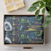 Kleurrijk geometrisch abstract vormvormpatroon tissuepapier (Geschenk)