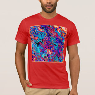 Kleurrijk geometrisch abstractiepatroon t-shirt