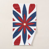 Kleurrijk geometrisch bloemenpatroon bad handdoek (Handdoek)